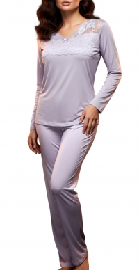 Plain pajamas for spring LIGHT PURPLE