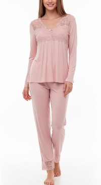 Plain pajamas for spring PINK