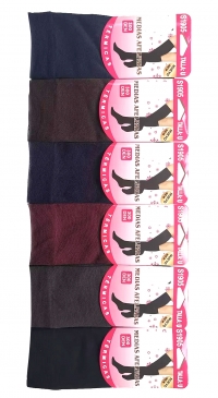 Opaque black 320D knee-highs