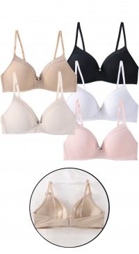 Microfiber bra without underwire lace 34 AU 42 B cup