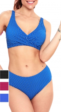 Plus size polka dot swimsuit