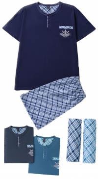 Pajamas with shorts for men