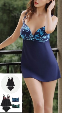 Tankini dress with shorts