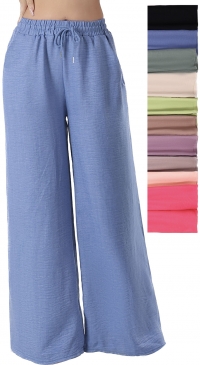 Wide-leg beach pants