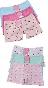 Children's printed cotton boxers