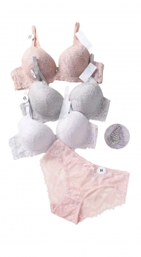 B cup push up and boxer set
