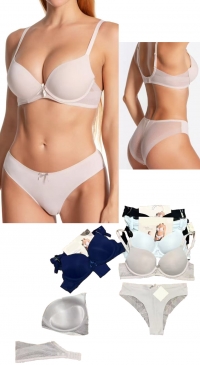 Invisible B-cup bra and Brazilian panties