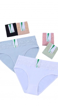Plus size panties with lace