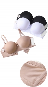 Invisible bandeau bra D cup