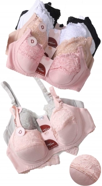 Lace bra in D cup color