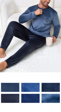 Men's Super Soft Velvet Pajamas S M L