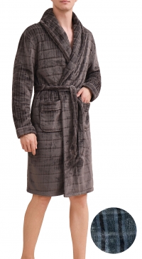 Soft and warm bathrobe for men