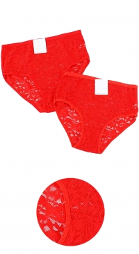 Sexy red lace panties