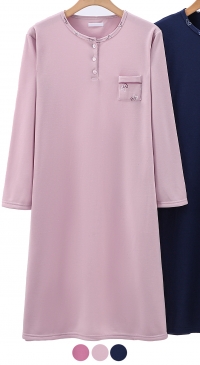 Fleece nightgown with pocket M to XXXL