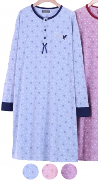 Fleece nightgown with pocket S M L