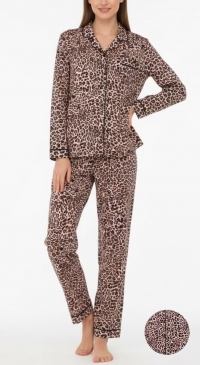 Women's Autumn-Winter Leopard Pajamas (M to 3XL)