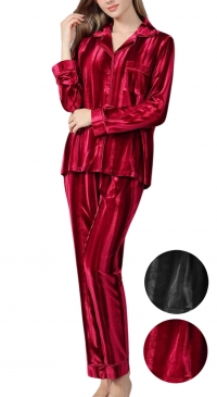 Winter satin velvet pajamas M to 3XL