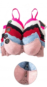 B-cup lace push-up bra