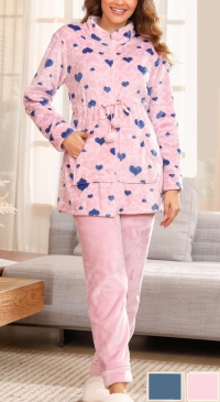 Pilou pilou pajamas with pink print