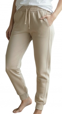 Unisex ecru cotton trousers (S to XXL)