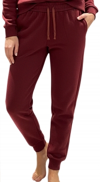 Burgundy cotton jogging pants (from S to XXL)