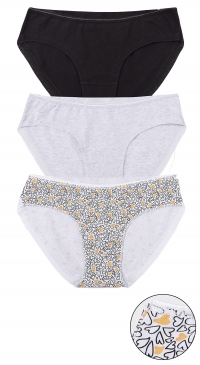 Cotton and elastane briefs, sizes M to XL