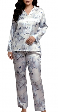 Blue floral pyjamas