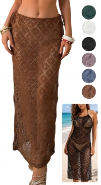 Lace beach sarong skirt