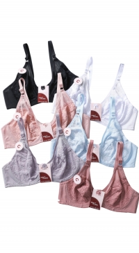 C-cup lace bra without padding