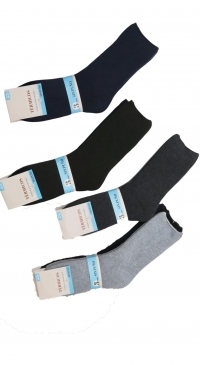 12 pairs of non-binding thermal socks – men's or large sizes (40–46)
