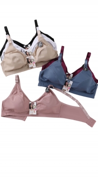 Non-wired, non-padded D-cup bra