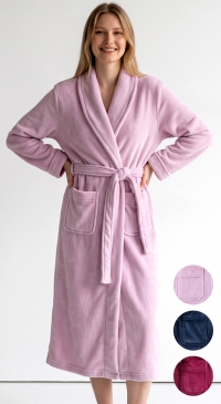 Warm and cozy women's bathrobe with pockets – Sizes M, L, XL, 2XL, 3XL