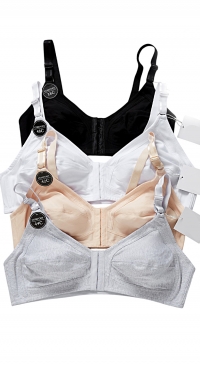 Wireless bra - unpadded - front opening - cup C